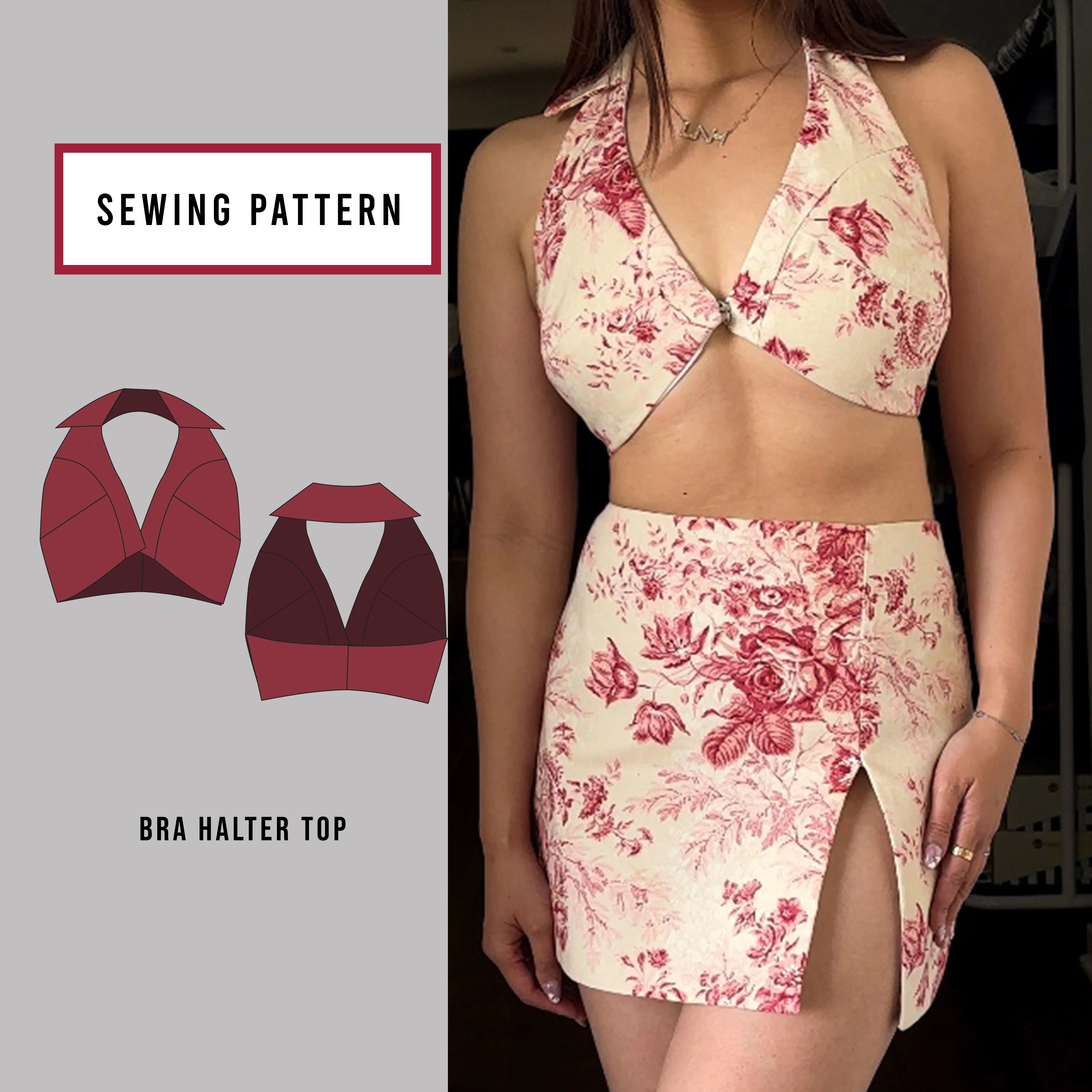 Bra Top Halter Sewing Patten