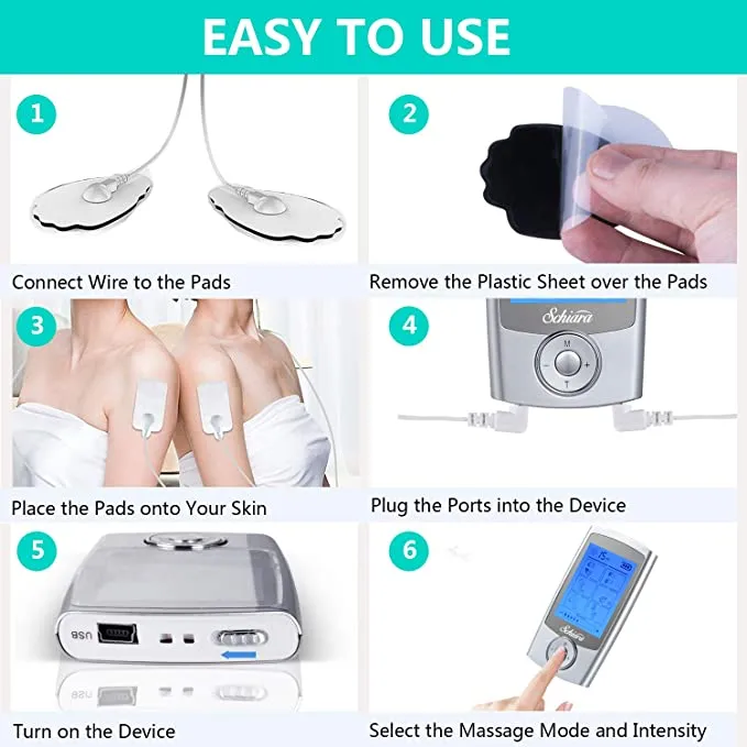 Brand new Tens Unit Rechargeable Electric Muscle Stimulator Machine with 16 Modes and 10 Pads, Pain Relief Body/Back Pulse Massager