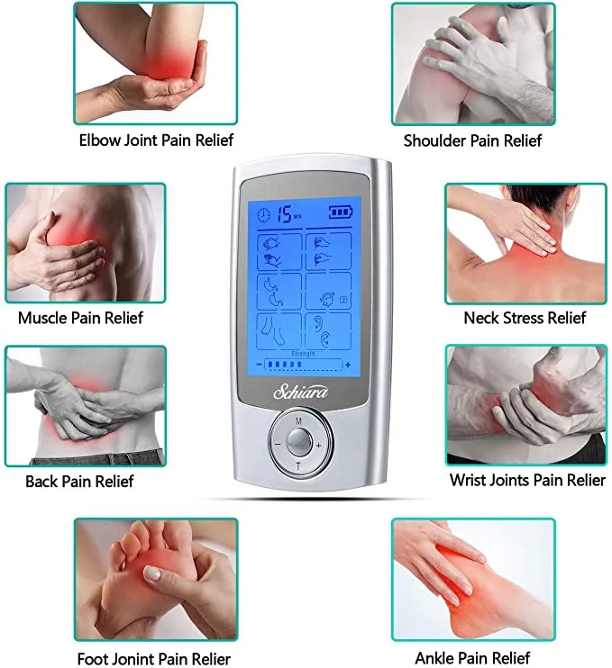 Brand new Tens Unit Rechargeable Electric Muscle Stimulator Machine with 16 Modes and 10 Pads, Pain Relief Body/Back Pulse Massager