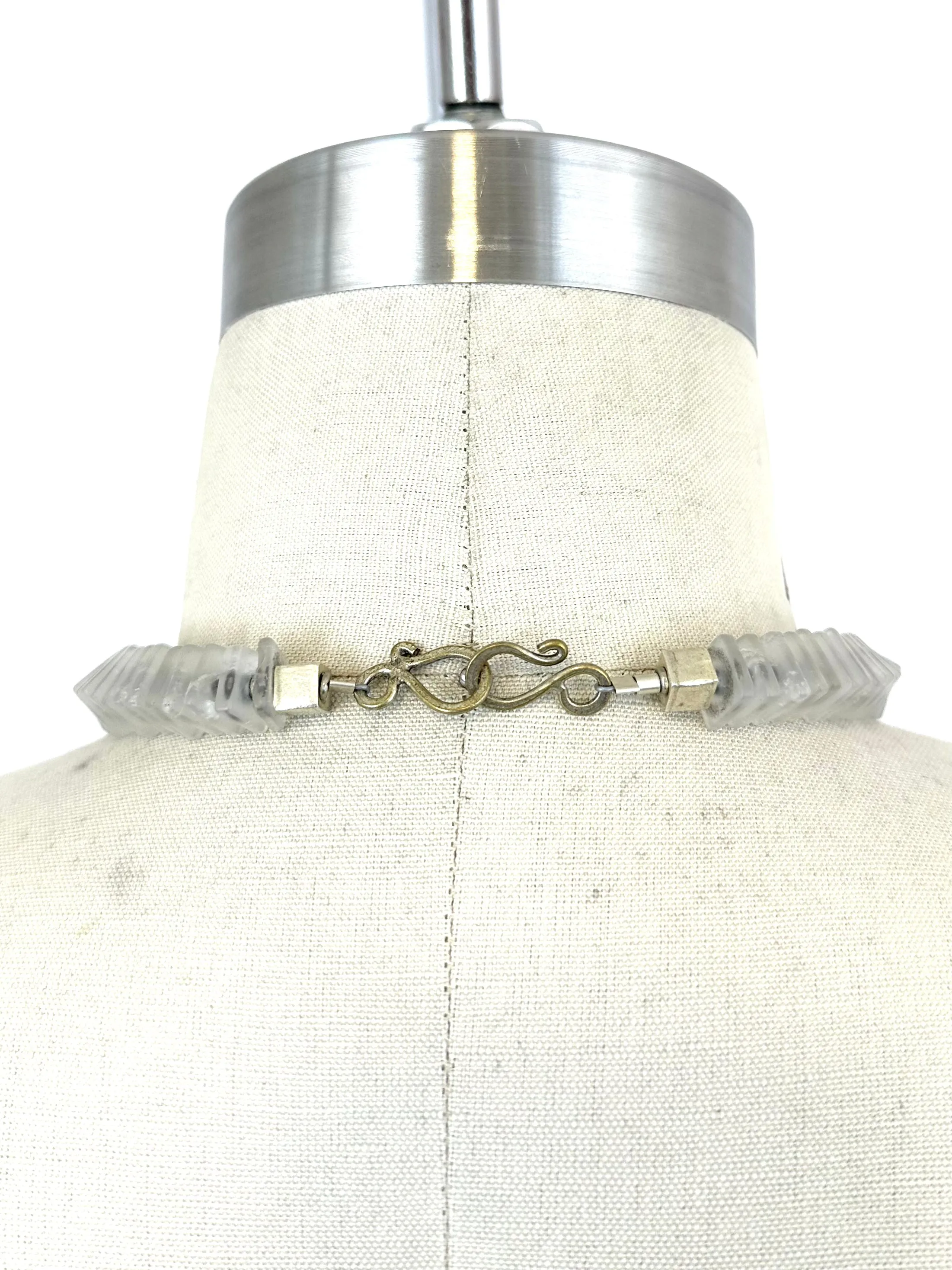 Brass & Crystal Quartz Choker