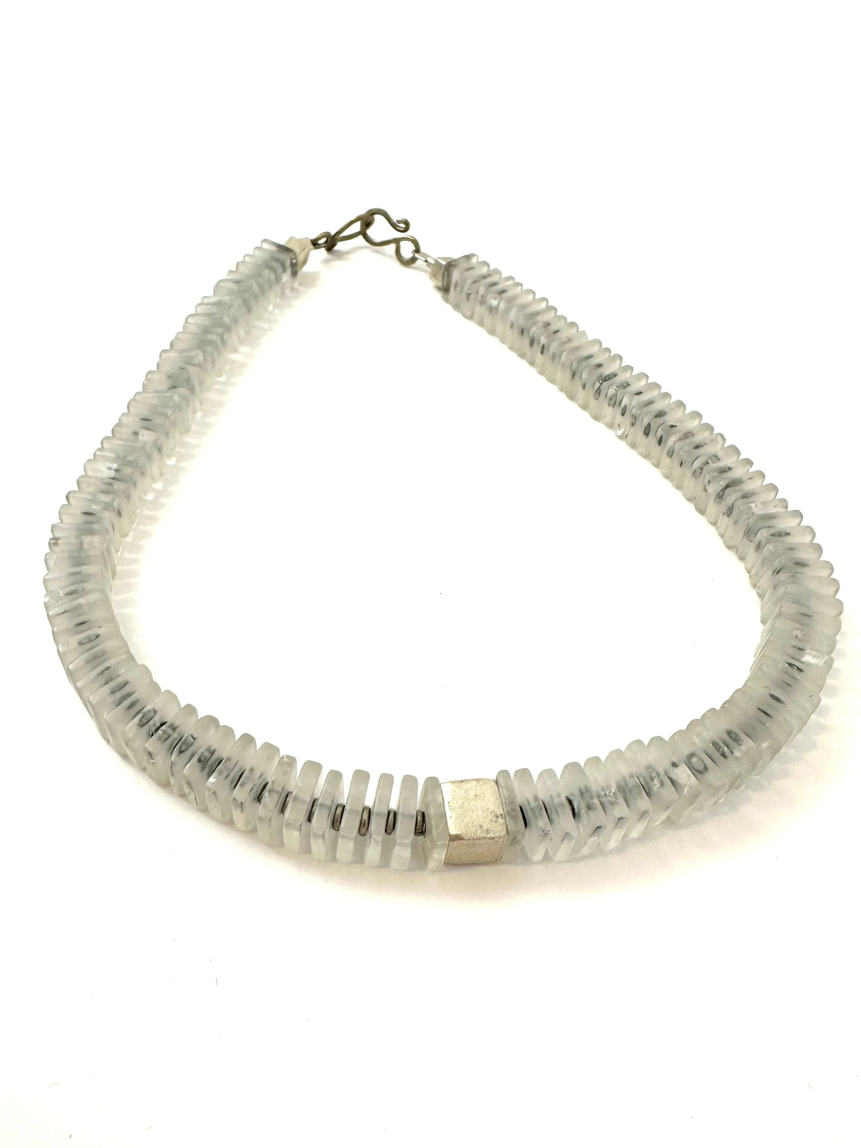 Brass & Crystal Quartz Choker