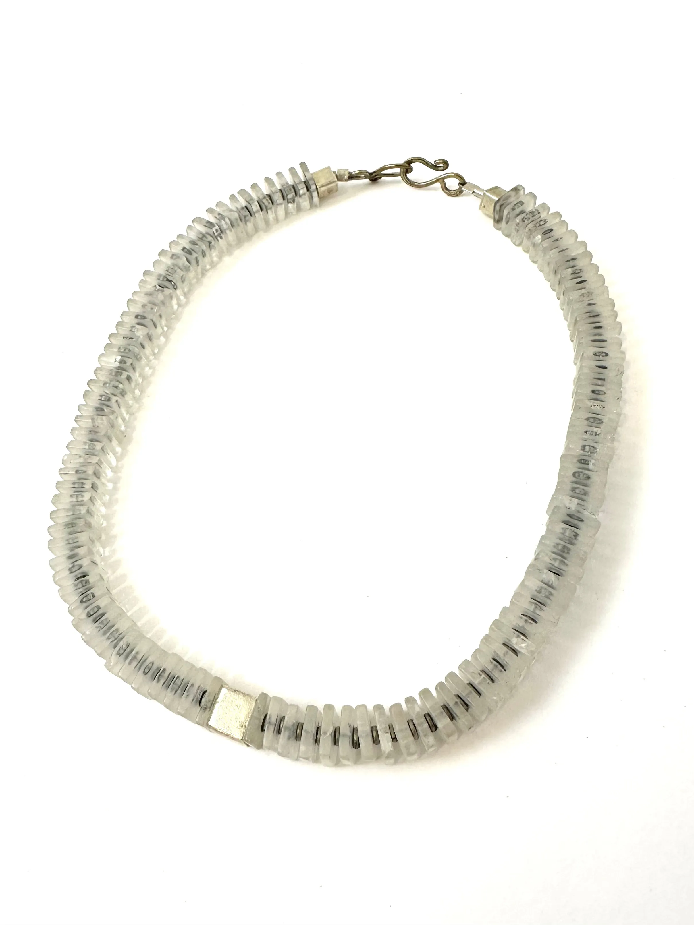 Brass & Crystal Quartz Choker