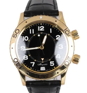 Breguet Type XX Transatlantique Alarm 3860 18K Yellow Gold 39mm Black Arabic