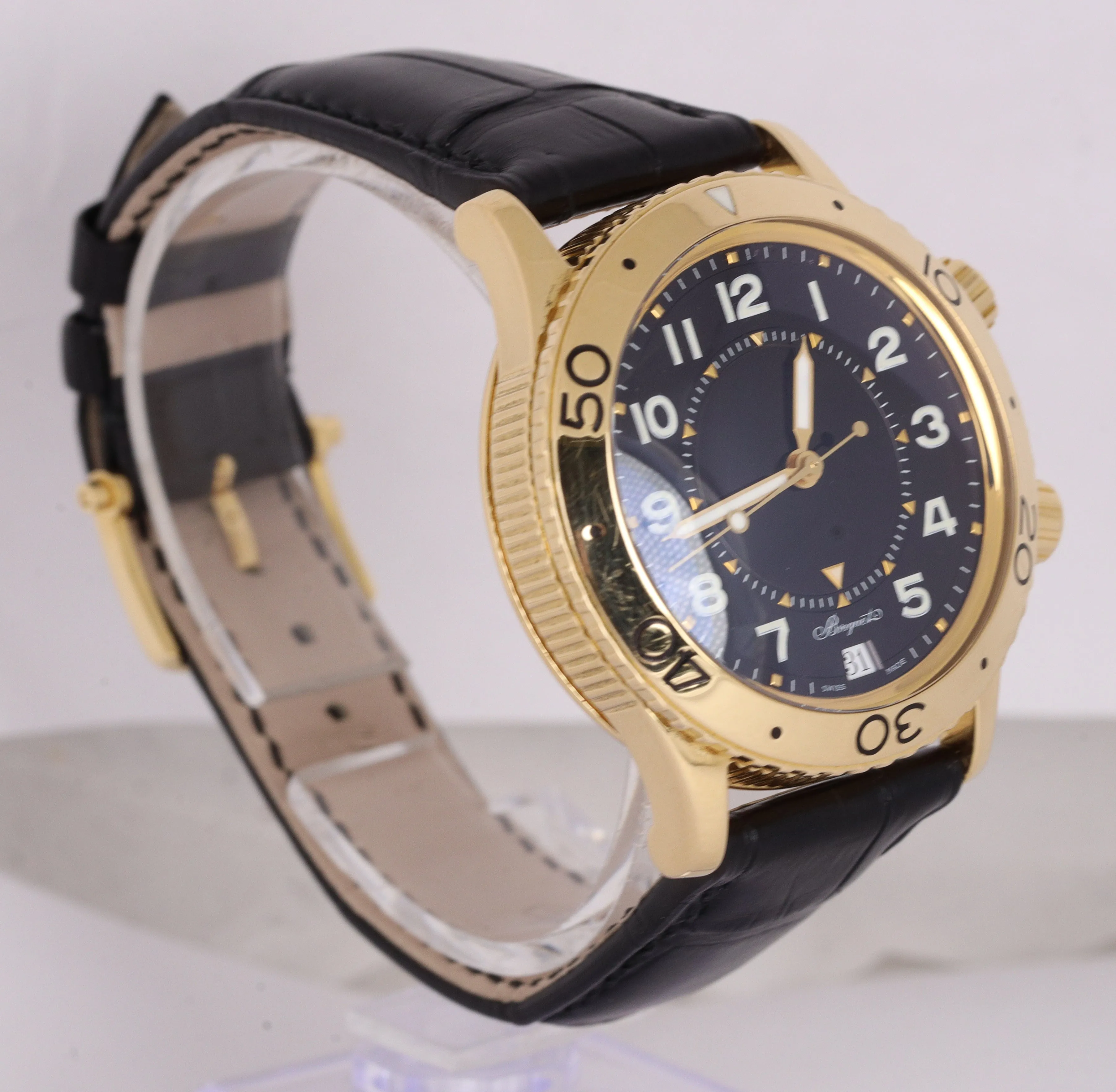 Breguet Type XX Transatlantique Alarm 3860 18K Yellow Gold 39mm Black Arabic
