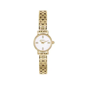 Breil Darling 18mm Watch White Quartz Steel Finish IP GOLD TW2020