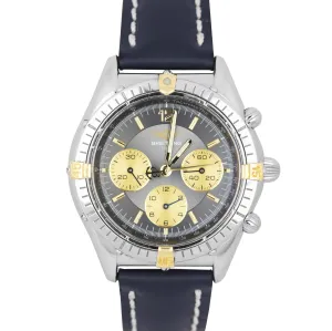 Breilting Windrider ChronoCockpit Two-Tone 18K Gold Steel Grey 37mm Watch B30011