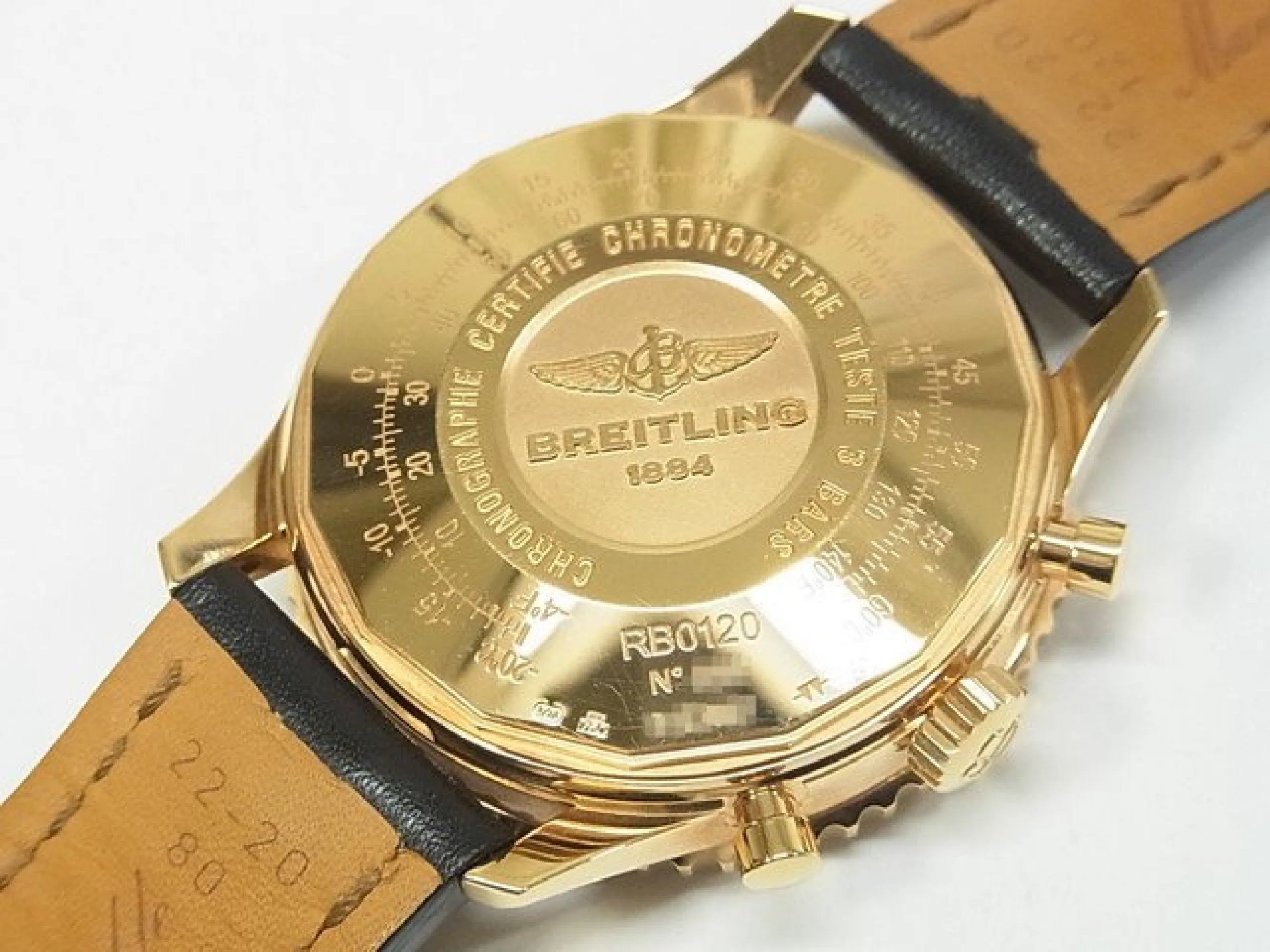 BREITLING Navitimer01 18KRG black RB0120 Genuine goods Mens 180758931