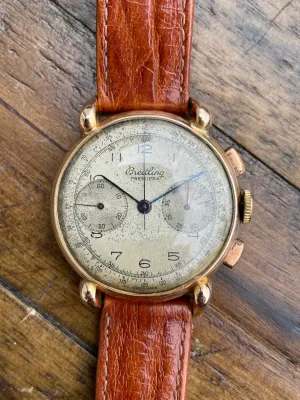 Breitling Premier 797 18k Rose Gold Chronograph