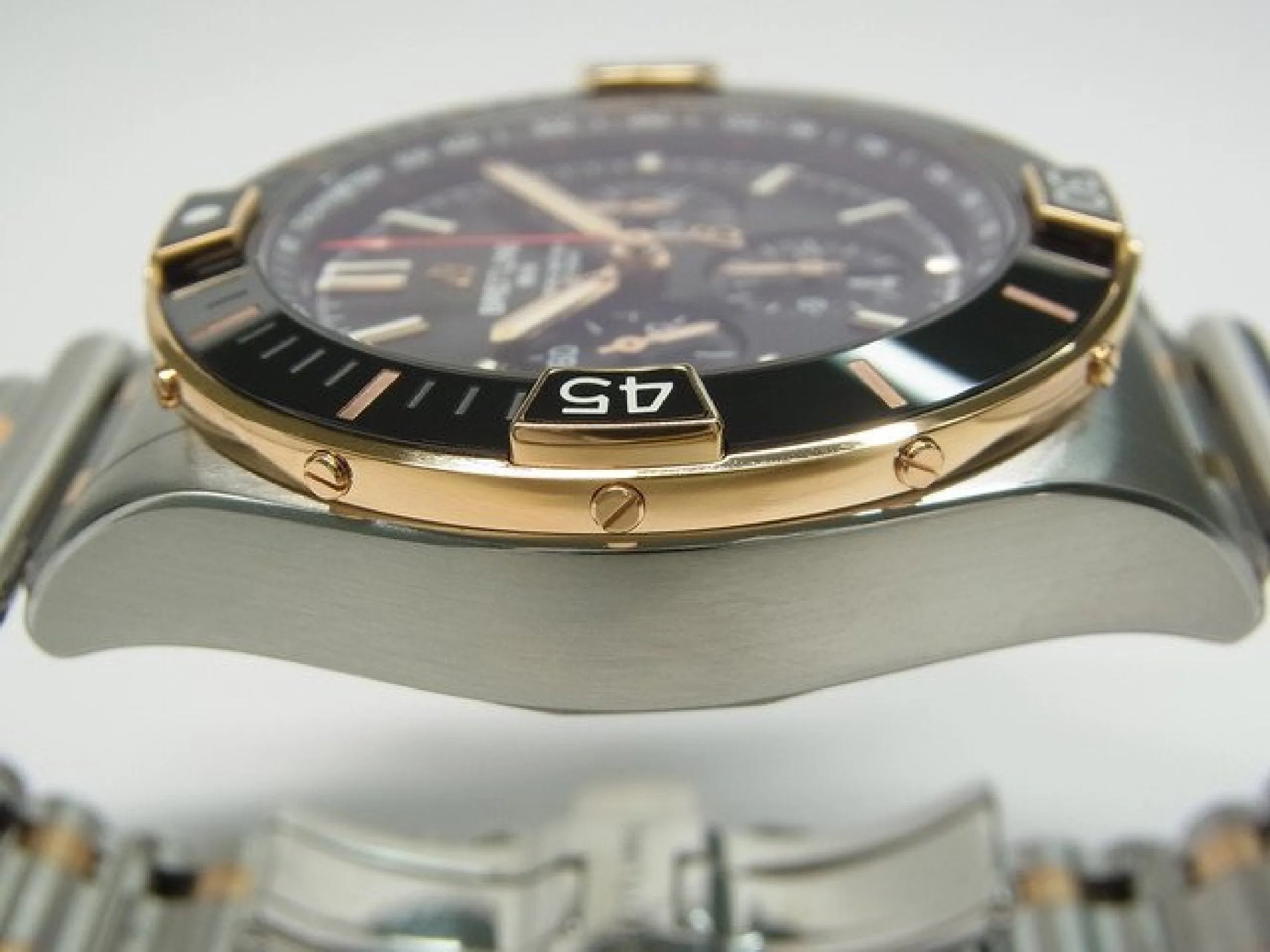 BREITLING Super Chrono Mat B01 44 SS x red gold black Mens 183687531