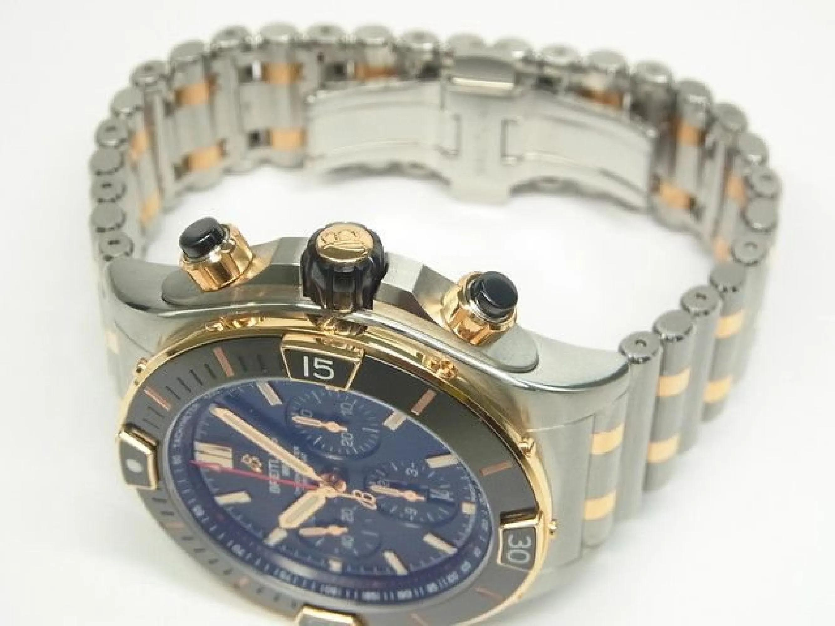 BREITLING Super Chrono Mat B01 44 SS x red gold black Mens 183687531