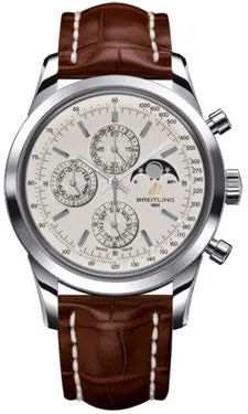 Breitling - Transocean Chronograph 1461 Stainless Steel - Croco Strap