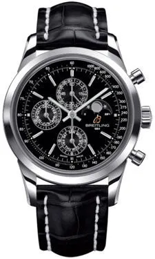 Breitling - Transocean Chronograph 1461 Stainless Steel - Croco Strap