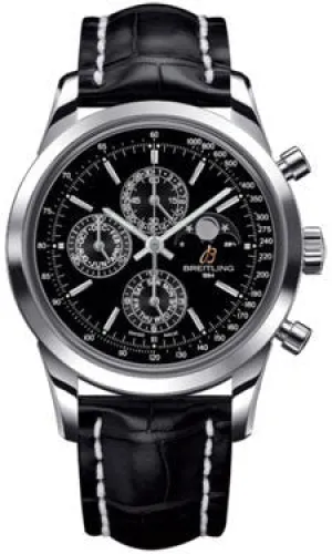 Breitling - Transocean Chronograph 1461 Stainless Steel - Croco Strap
