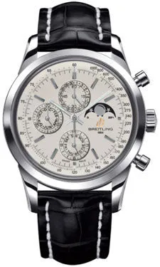 Breitling - Transocean Chronograph 1461 Stainless Steel - Croco Strap