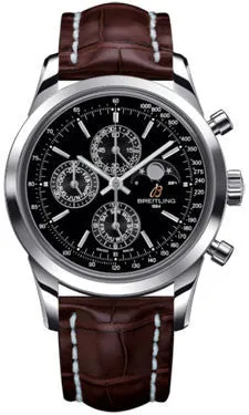 Breitling - Transocean Chronograph 1461 Stainless Steel - Croco Strap