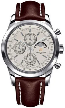 Breitling - Transocean Chronograph 1461 Stainless Steel - Leather Strap