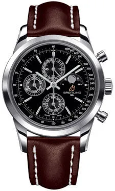 Breitling - Transocean Chronograph 1461 Stainless Steel - Leather Strap