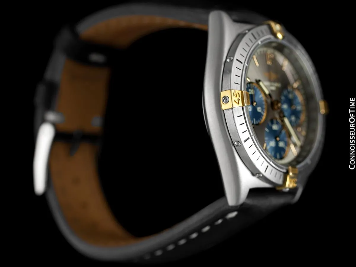 Breitling Windrider Chrono Sextant Mens Chronograph Watch B55045, Stainless Steel & 18K Gold