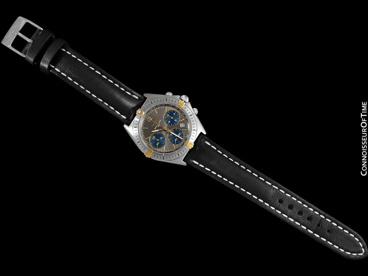 Breitling Windrider Chrono Sextant Mens Chronograph Watch B55045, Stainless Steel & 18K Gold