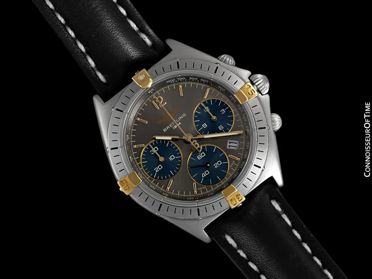 Breitling Windrider Chrono Sextant Mens Chronograph Watch B55045, Stainless Steel & 18K Gold