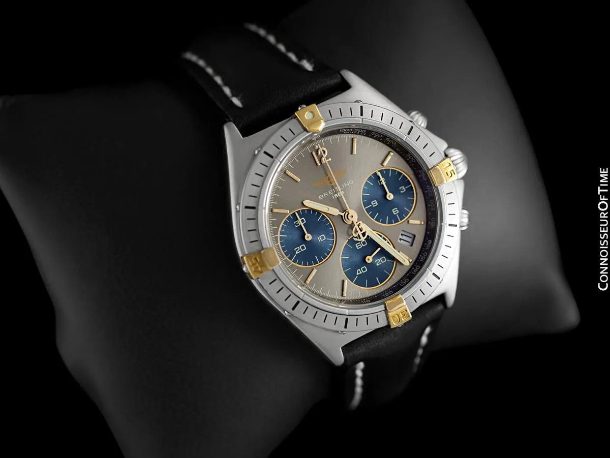 Breitling Windrider Chrono Sextant Mens Chronograph Watch B55045, Stainless Steel & 18K Gold