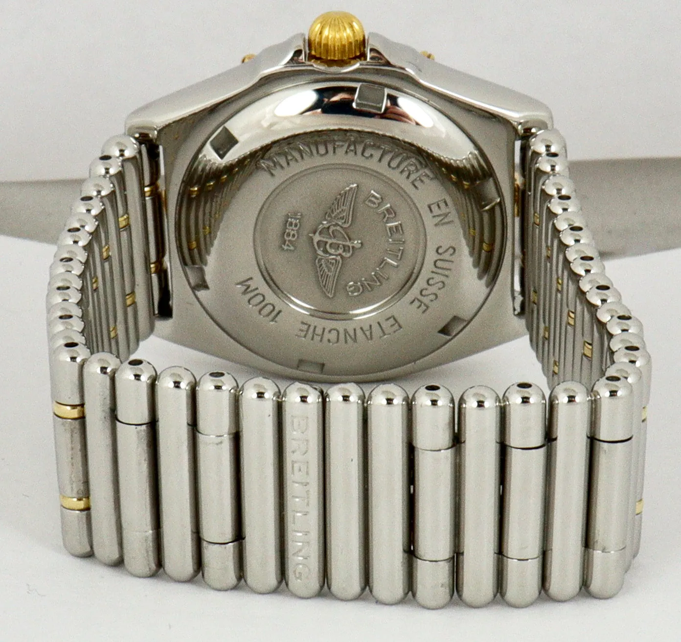 Breitling Wings MOP DIAMOND Two-Tone 18K Gold Stainless 32mm B67050 Quartz
