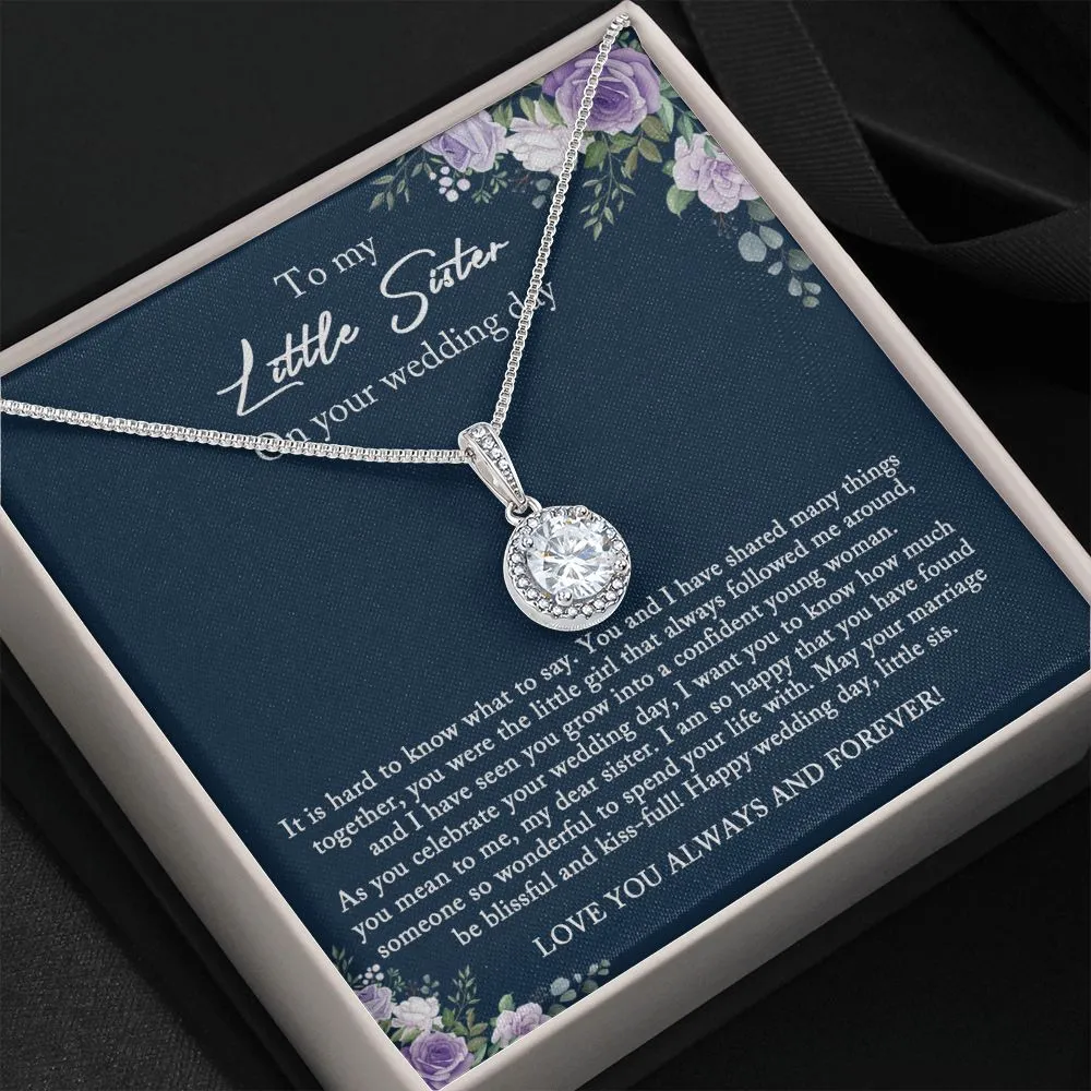 Bride Gift from Sister, Little Sister Wedding Day Gift, Big Sister to Bride Necklace, Sister to Bride Gift, Bride Necklace Gift from Sister