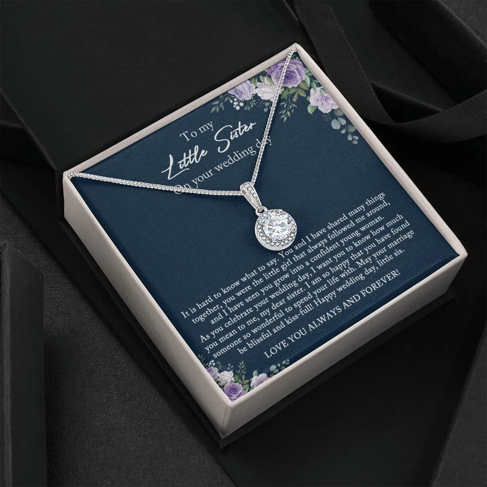 Bride Gift from Sister, Little Sister Wedding Day Gift, Big Sister to Bride Necklace, Sister to Bride Gift, Bride Necklace Gift from Sister