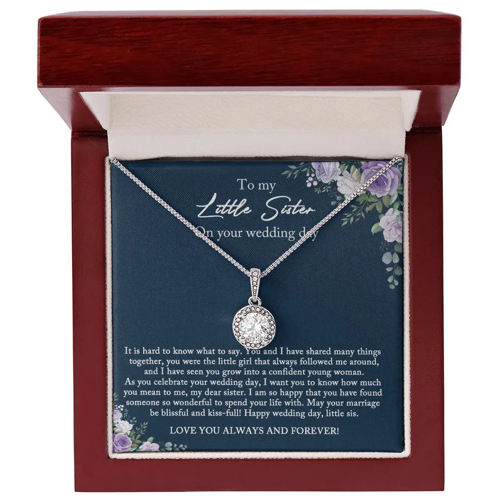 Bride Gift from Sister, Little Sister Wedding Day Gift, Big Sister to Bride Necklace, Sister to Bride Gift, Bride Necklace Gift from Sister