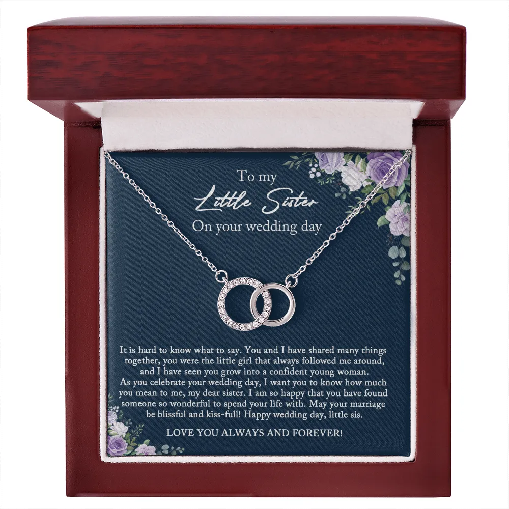 Bride Gift from Sister, Little Sister Wedding Day Gift, Big Sister to Bride Necklace