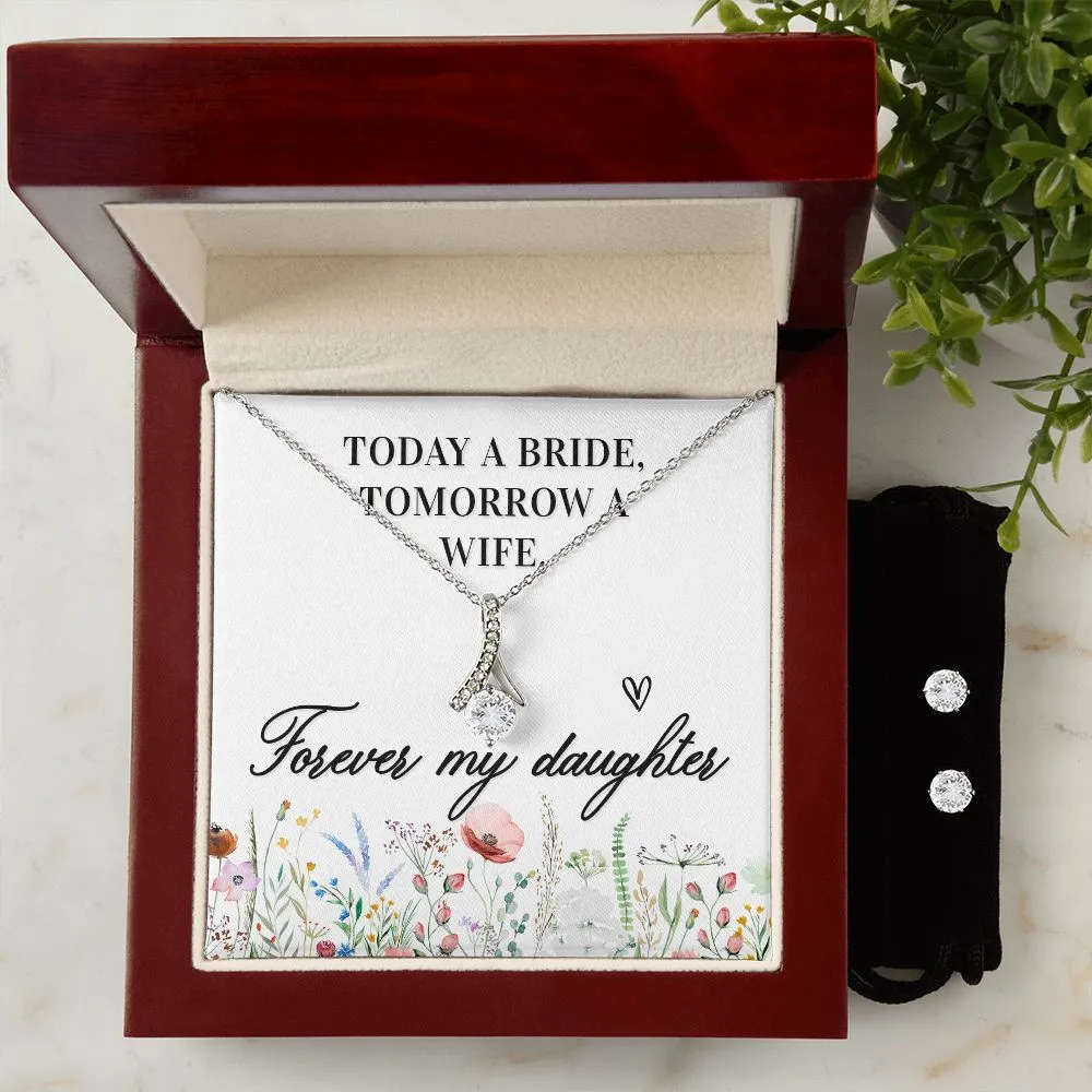 Bride Pendant and Earring Set