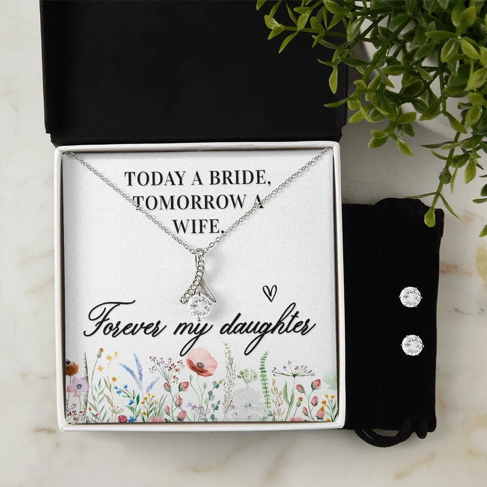 Bride Pendant and Earring Set