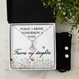 Bride Pendant and Earring Set