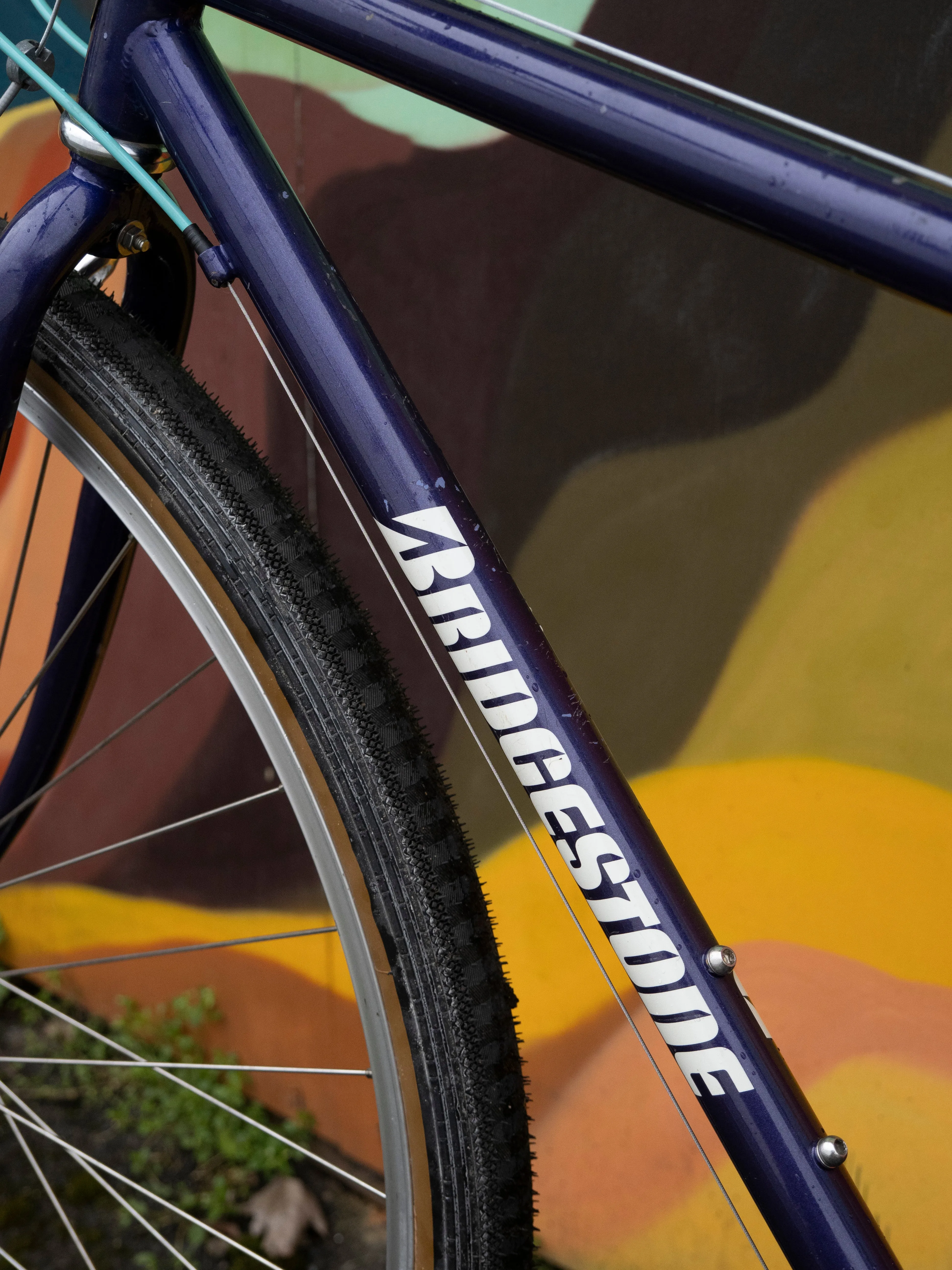 Bridgestone XO-5 Vintage Hybrid Bicycle, Purple, 16 in/XS