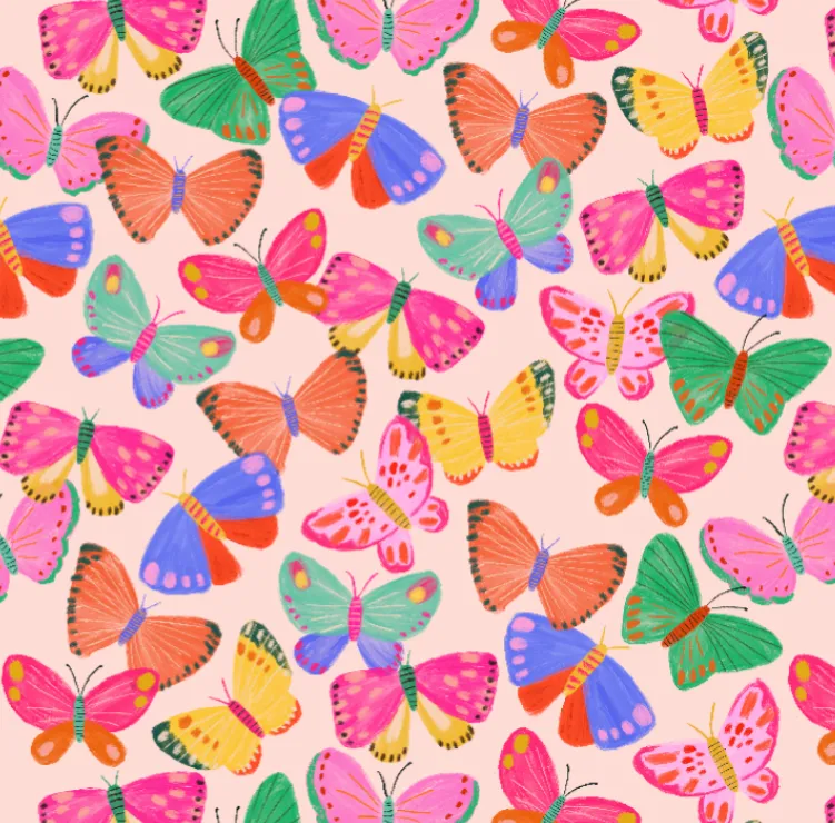 Bright Butterflies Dog Bandana