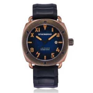 Bronze Defender 200m - Deep Blue Dial. Black Silicon Strap. SG-0609-05A