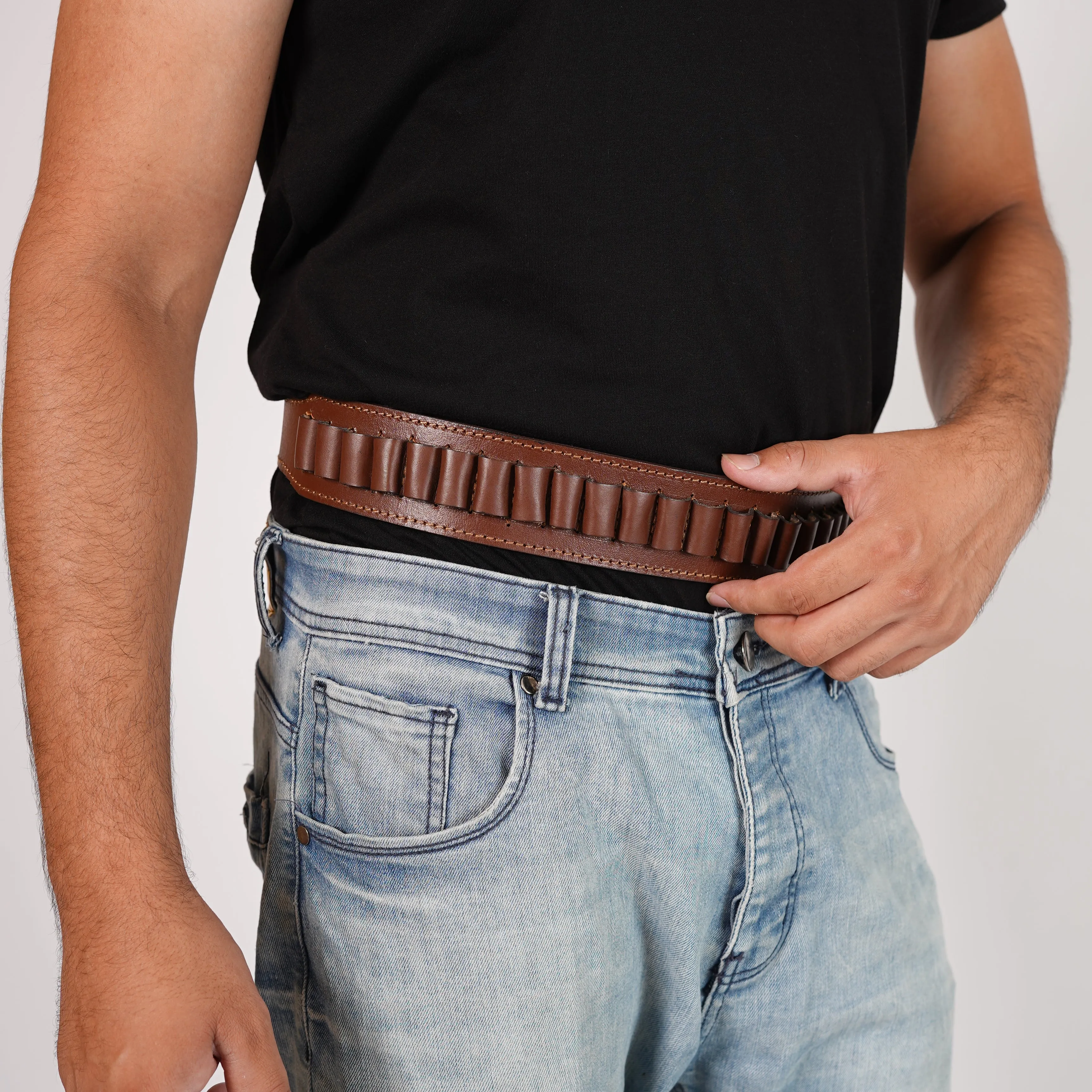 Brown Leather Cartridge Belt