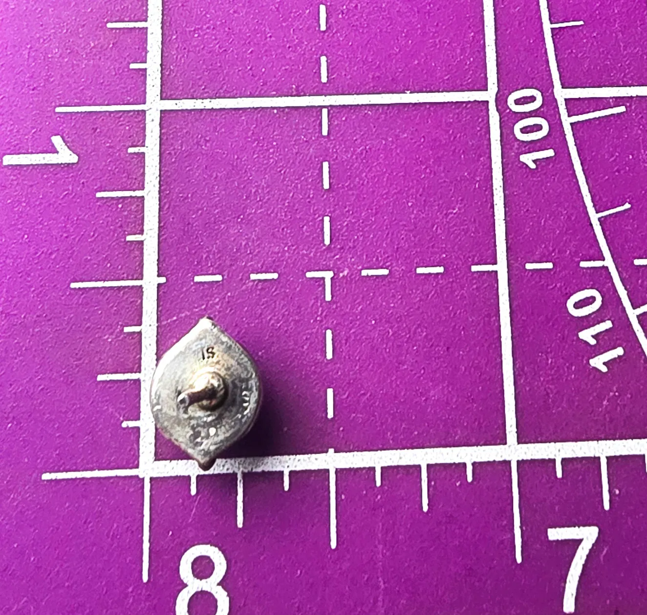Brown smokey quartz 1ct IS vintage tribal sterling silver stud earrings