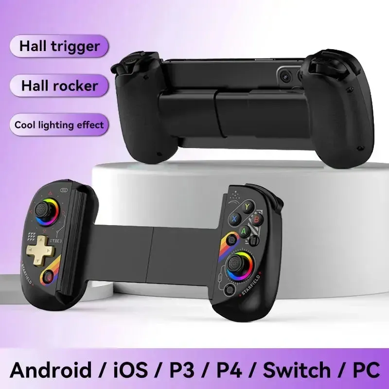 BSP D8 RGB Wireless Tablet Controller with Bluetooth Stretching Joystick for Switch Gaming