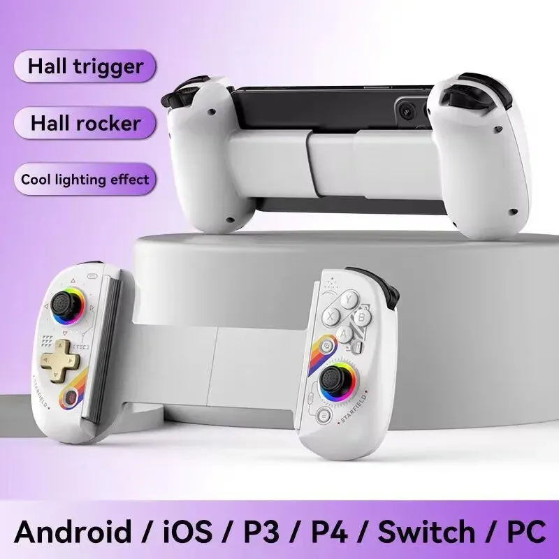 BSP D8 RGB Wireless Tablet Controller with Bluetooth Stretching Joystick for Switch Gaming