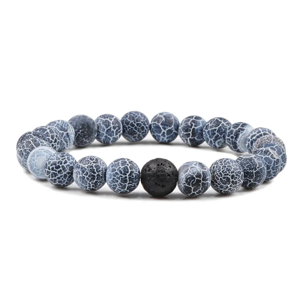 Buddhist Natural Stone Beaded Bracelet