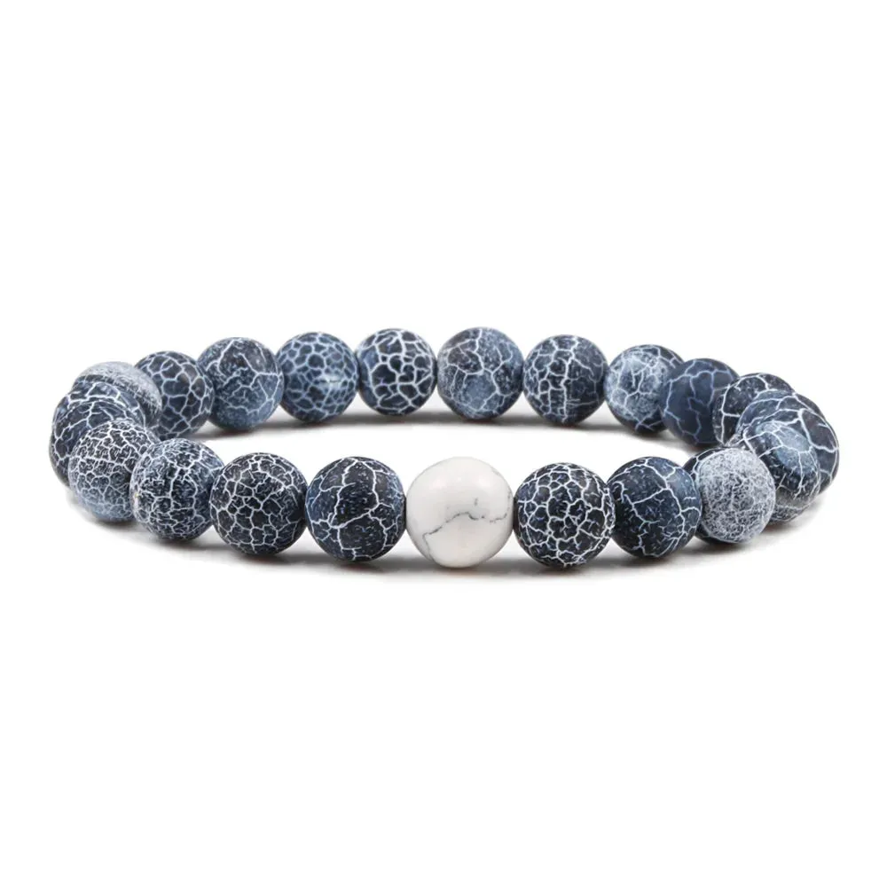 Buddhist Natural Stone Beaded Bracelet