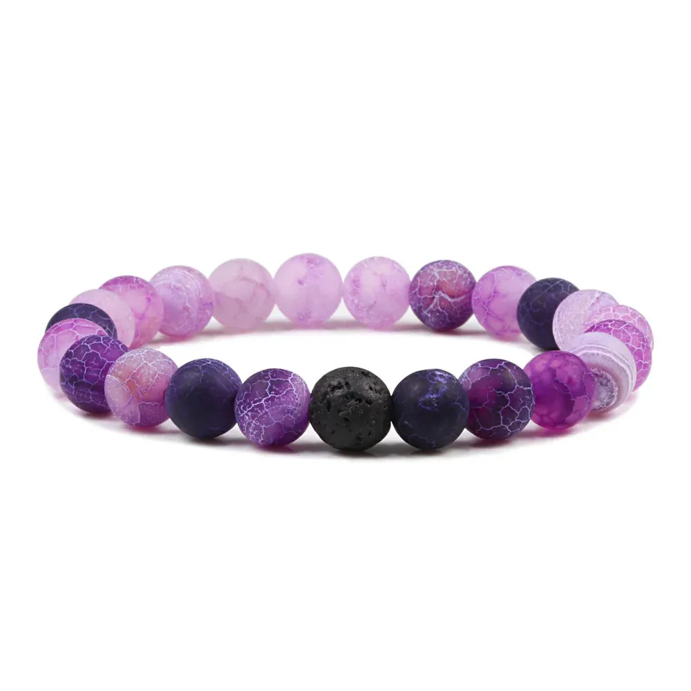 Buddhist Natural Stone Beaded Bracelet