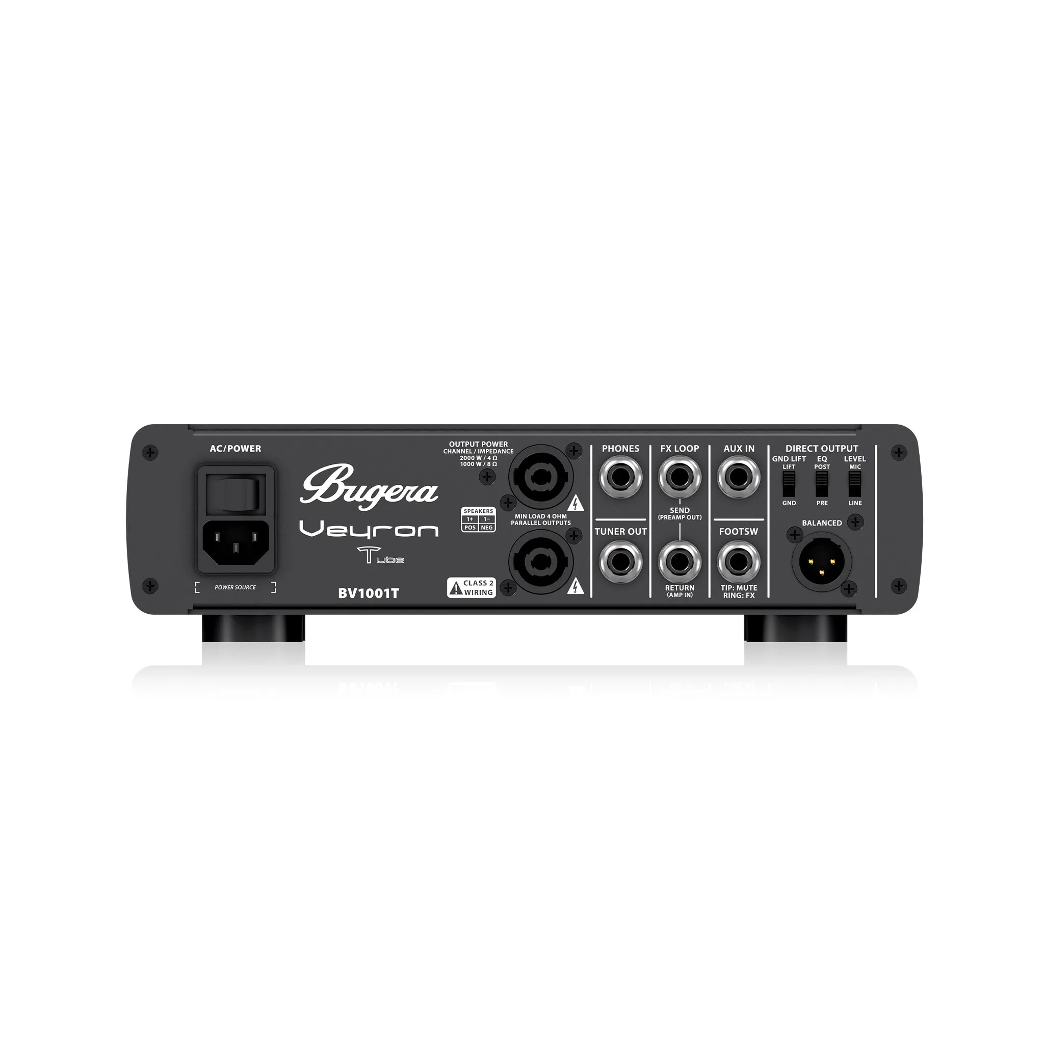 Bugera BV1001T Veyron Tube 2000W Tube Hybrid Bass Amplifier Head
