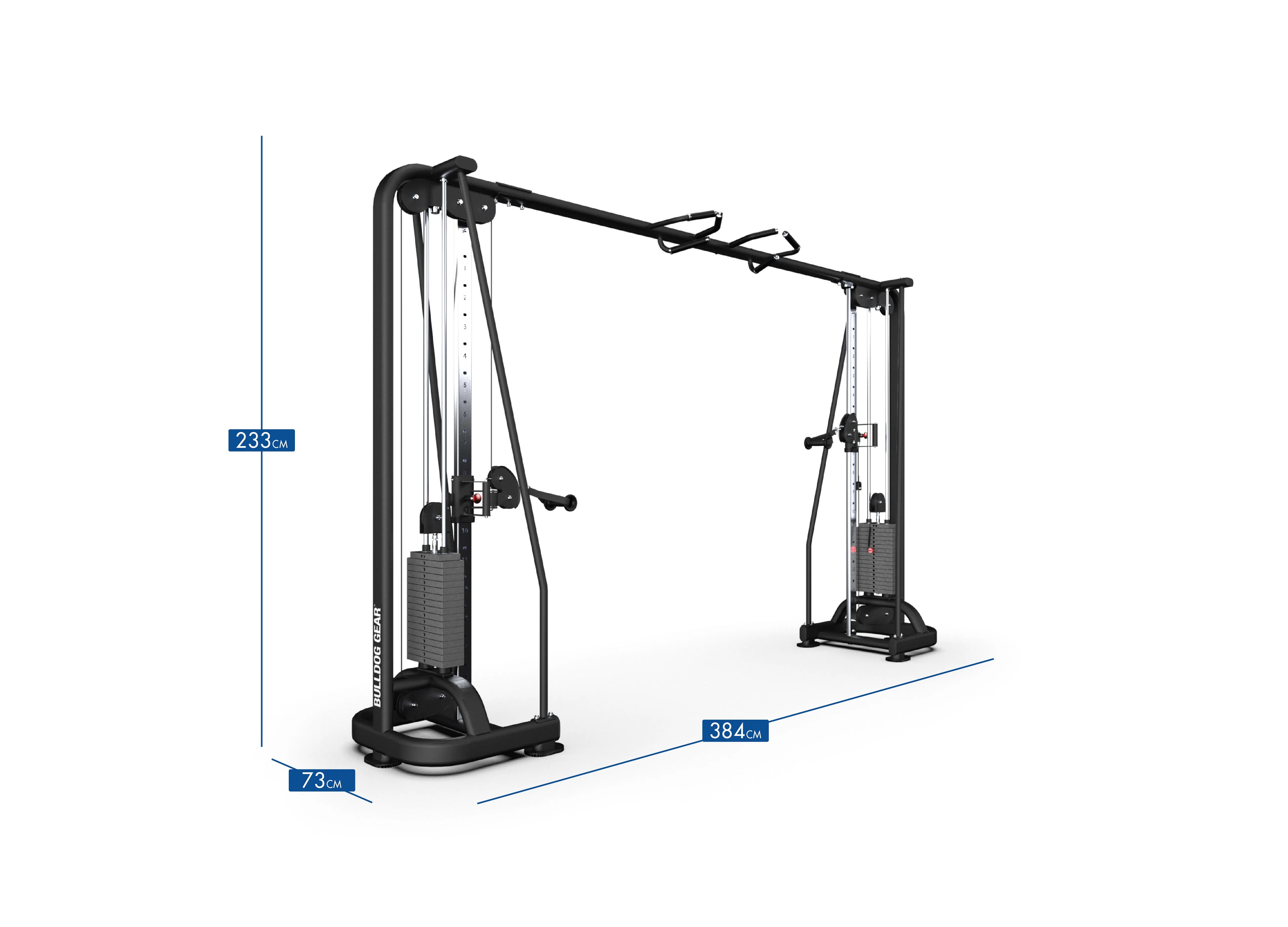 Bulldog Gear - Cable Crossover Machine x2 100kg Stacks