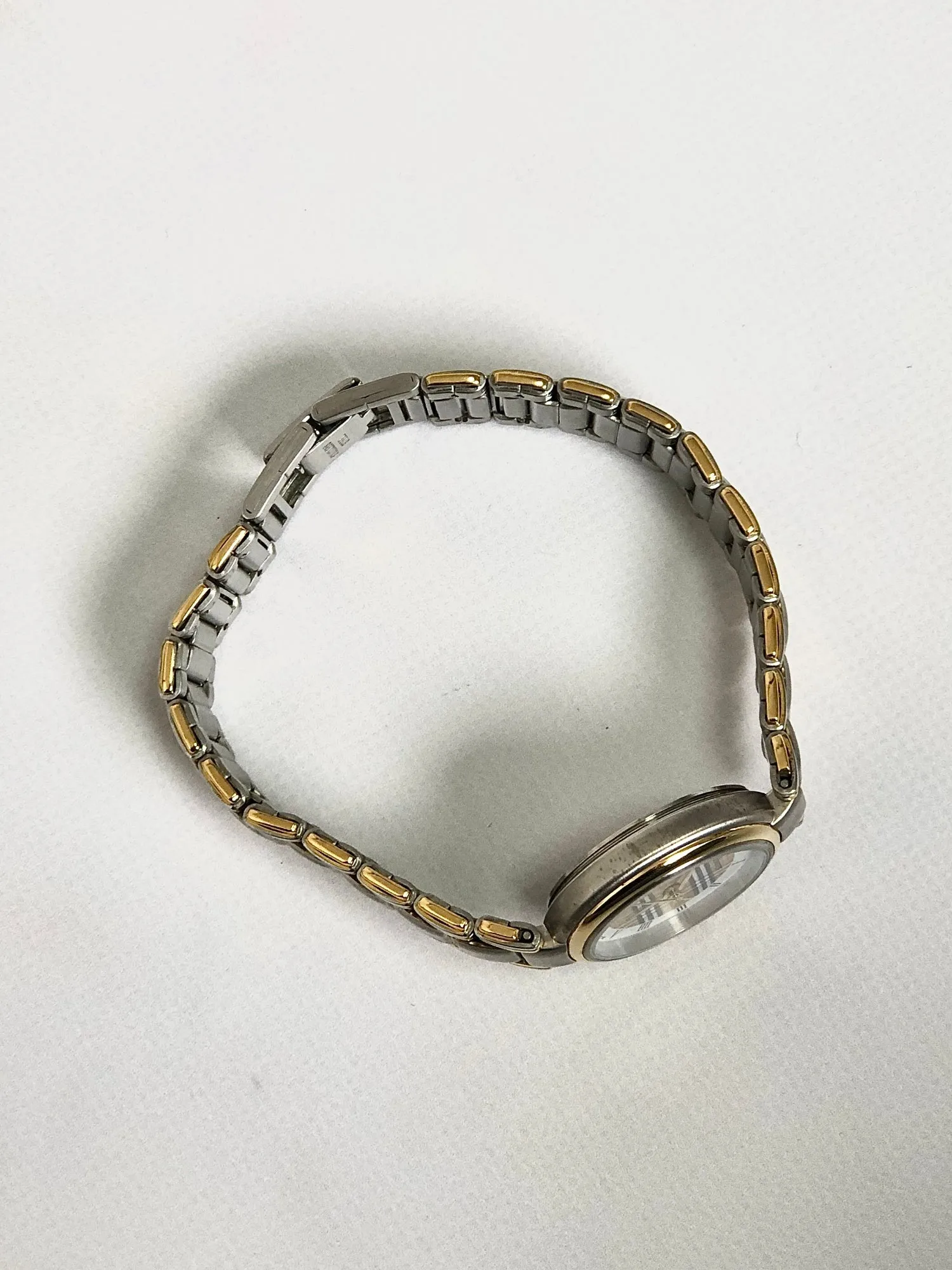 BURBERRY Check Quartz Watch Silver Vintage fm6jbh