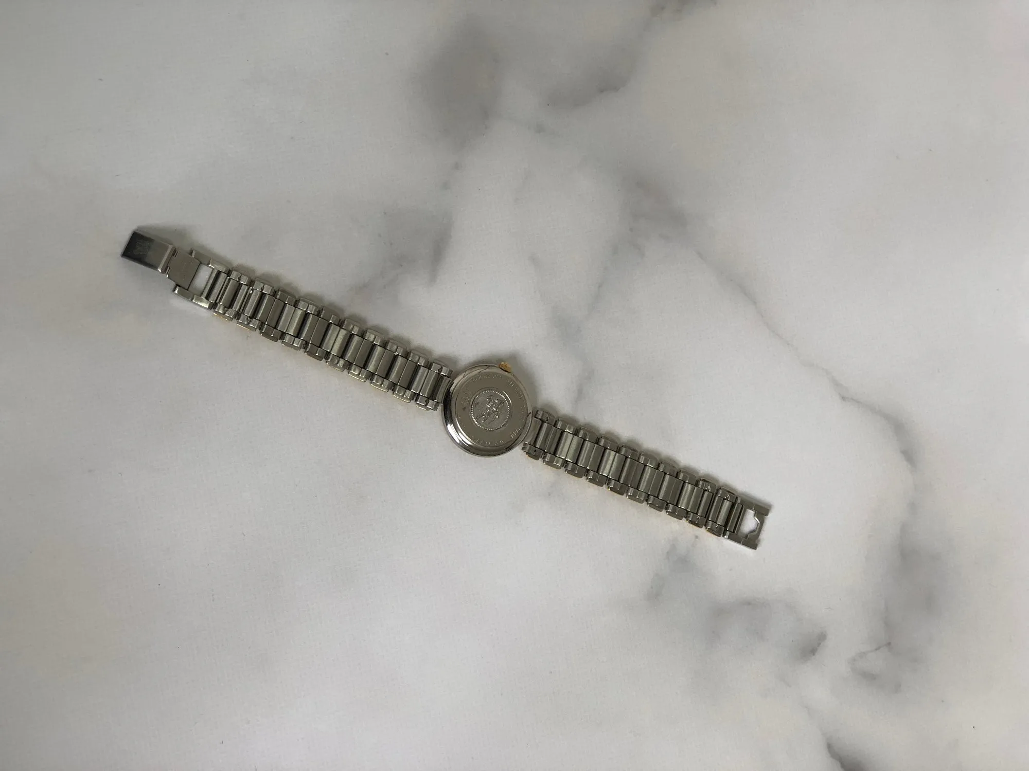 BURBERRY Check Quartz Watch Silver Vintage fm6jbh