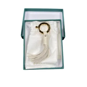 Buscemi Fringe Keyholder Off White Leather