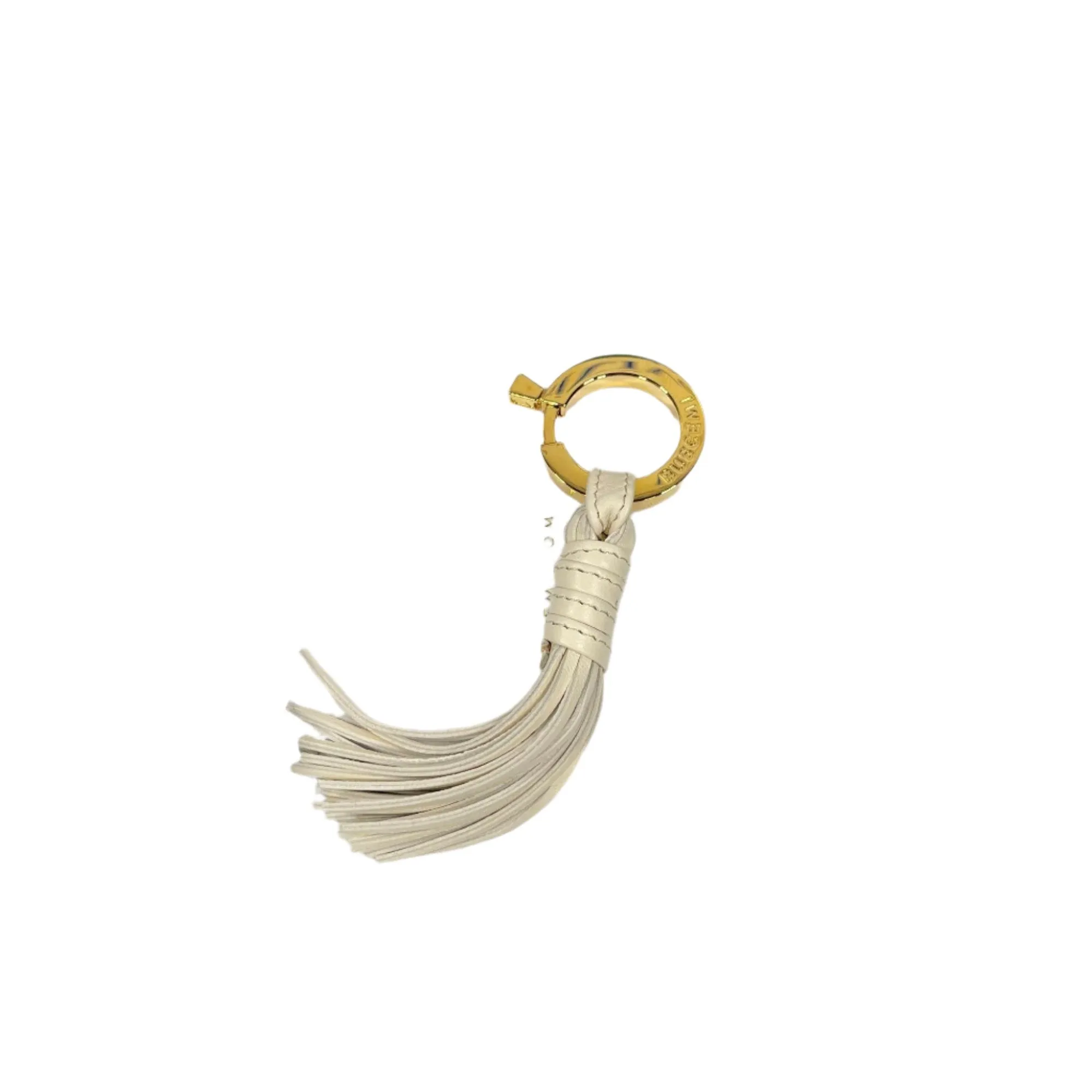 Buscemi Fringe Keyholder Off White Leather