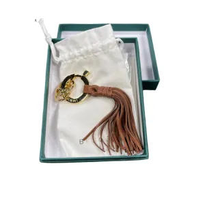 Buscemi Fringe Keyholder Whiskey Leather